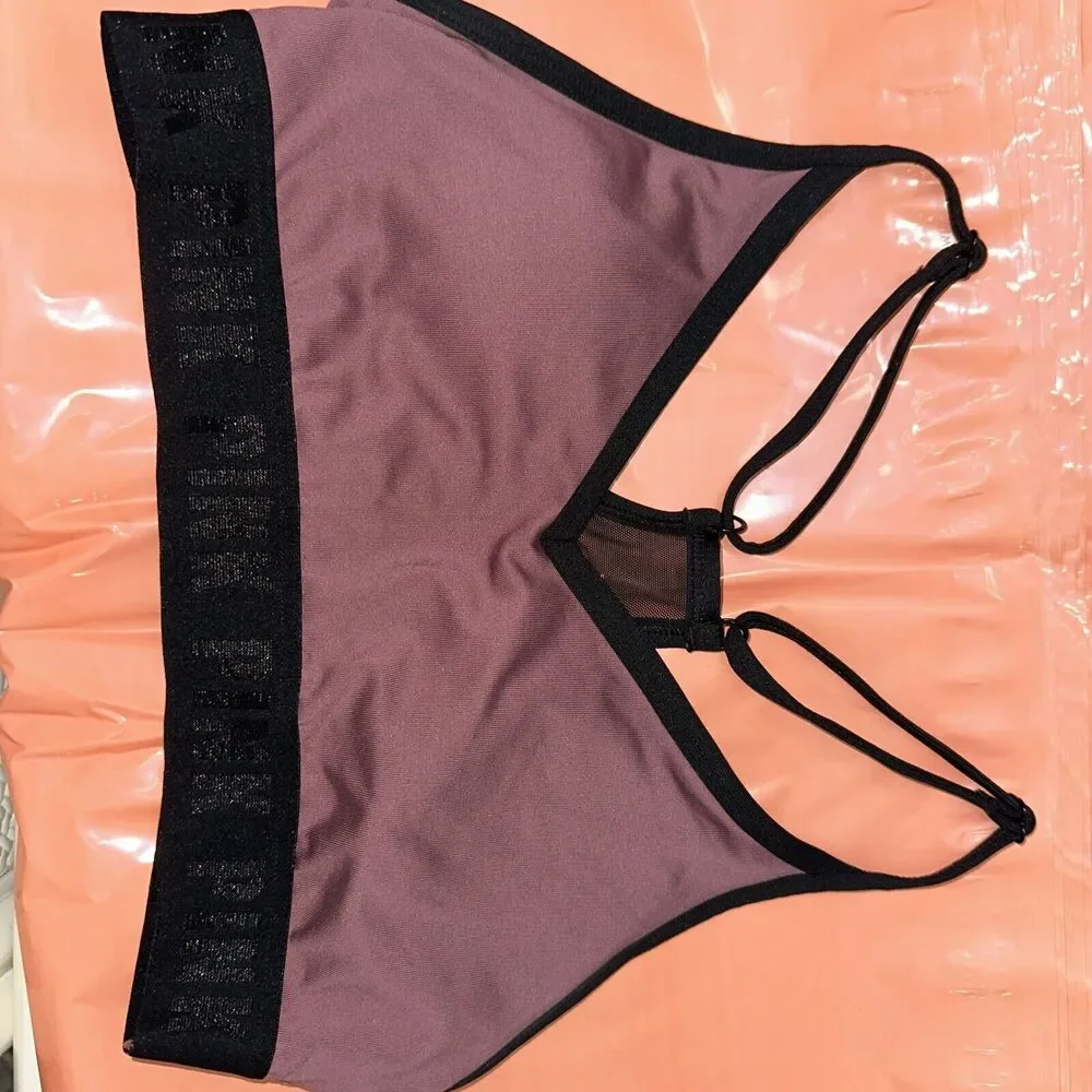 PINK Victoria's Secret Women Sports Bra Pink Rose Ultimate Lightly Lined Small